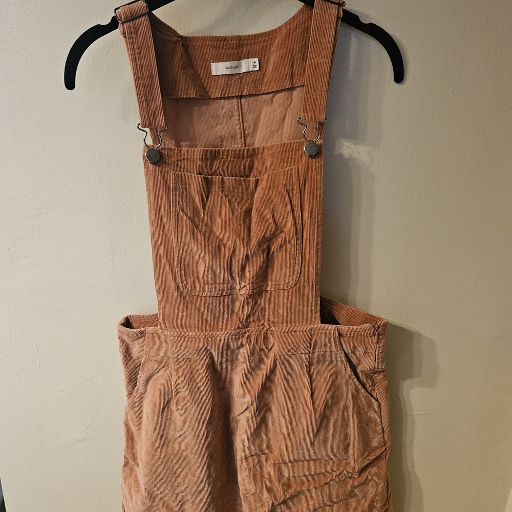 Women's Corduroy Jumpsuit in Rust
